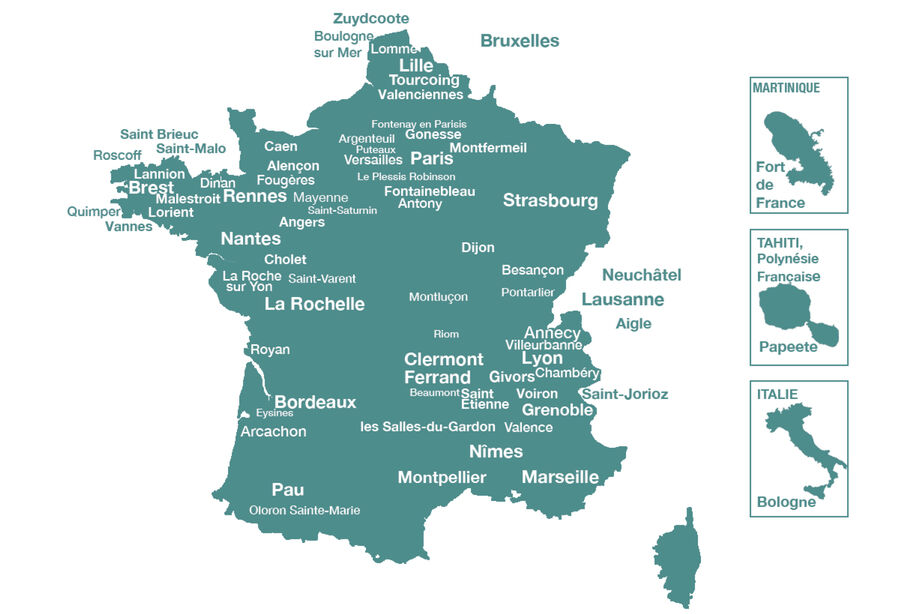 Carte des formations intra