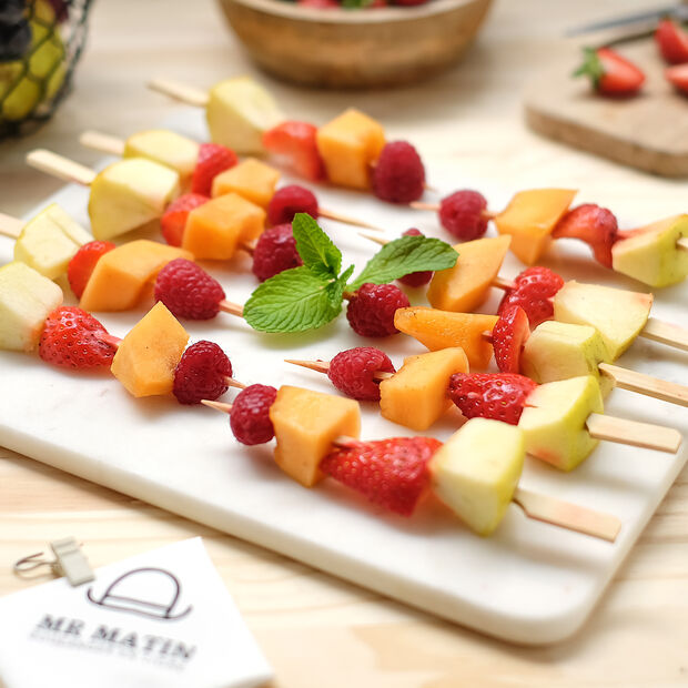 brochettes de fruits