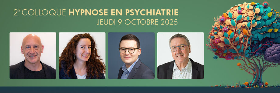 Frise intervenants Colloque Hypnose en Psychiatrie 2025