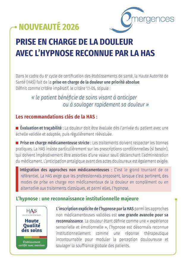 Brochure HAS Emergences COUVERTURE